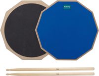N.S OEM Custom Portable 12-Inch Silica Gel Practice Drum Pad (Black Orange-Red) Customizable Logo Band