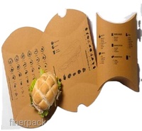 Boîte d'oreiller personnalisée boîte à burger, emballage en papier, pour oreiller