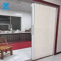 Meilleur prix Chine Portes de salle de bain Portes intérieures de cuisine Portes pliantes coulissantes en PVC pour cloison