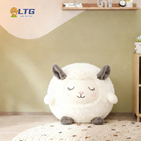 Peluche gonflable LTG Design Dudu Mouton, jouet réconfortant 65 cm, lavable, unisexe, pour prix de jeu de carnaval, en polyester
