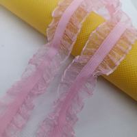 Bordure en dentelle élastique en polyester de haute qualité 0140/25, personnalisée, en caoutchouc et nylon, 25 mm de large, pour sous-vêtements