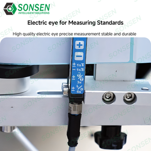 Máquina etiquetadora automática SONSEN para botellas redondas con servo para aplicar etiquetas adhesivas - Product Image 3