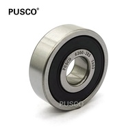 Roulement à billes à gorge profonde PUSCO EMQ Quality 6200 2RS 10x30x9mm, ABEC-3 P6 GCr15 Acier chromé Z3V3, roulement de pompe à alésage de 10mm
