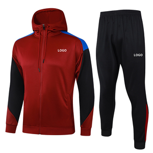 Tuta da <span class=keywords><strong>Calcio</strong></span> Essentials Hoodie 1.1 per Uomo - Stile Base in Poliestere/Spandex, Set con Felpa a Maniche Lunghe con Cappuccio, Taglie S-2XL - Product Image 1