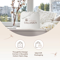 Protège-matelas matelassé en coton biologique 100 % premium 300 GSM, respirant, rafraîchissant et hypoallergénique pour chambre à coucher