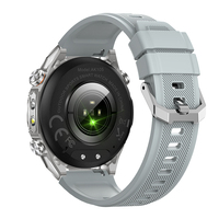 Nouveautés directes d'usine, montre intelligente robuste pour l'extérieur AK105, écran 1,53 pouces, batterie 1000 mAh, étanche IPX8, lampe torche LED, boussole AI