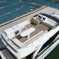 Yacht de croisière à cabine en PRV de 15,16 m, fabriqué en Chine, avec un seul gouvernail, un double moteur diesel, 12 nœuds, certifié CE, bateau pour saillies aux îles