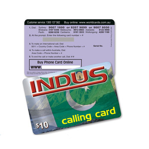 Personalizado CMYK de impresión de plástico de PVC tarjeta de cero recarga prepago tarjeta de rascar - Product Image 2