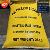 Sulfate polyferrique PFS en vrac, vente en gros, produit chimique pour le traitement de l'eau, directement de l'usine chinoise