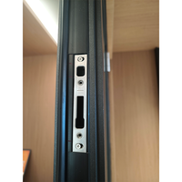 Ventana Abatible de Cristal Inteligente con Marco de Aluminio y Malla de Acero Inoxidable, Estilo de Apertura Abatible, Conecta con el Sistema de Hogar Inteligente, para Uso en la Cocina