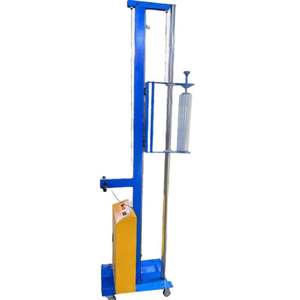 Machine d'emballage à film étirable électrique pour palettes, type chariot, pour cartons, boîtes en bois et caisses métalliques - Product Image 4