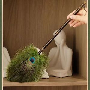 Peacock Feather Duster High Density Soft Dust Removal Tool Household Cleaning Accessory - Product Image 1