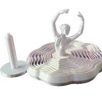 Figurine anti-stress rotative en plastique imprimée en 3D, ballerine de bureau, danseuse de doigt, best-seller des influenceurs