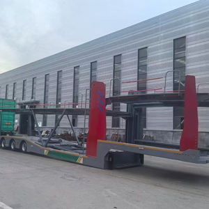 Semi-remorque porte-voitures SUV/voiture à 2/3 essieux, 6/8/10/12 tonnes, hydraulique/à vis, avec marchepied, prix de la remorque de camion - Product Image 4