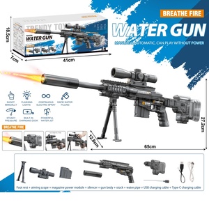 Pistola ad Acqua Elettrica in Plastica per Bambini con Modalità Manuale e Automatica, Grande Capacità, Sparo Continuo, Pistola ad Acqua Sniper per l'Estate - Product Image 4