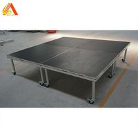 Système de treillis de scène en verre portable, cadre en alliage d'aluminium OEM, support robuste, plateforme modulaire personnalisée, support d'éclairage DJ