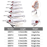 Umpan Jig logam berat 60G, umpan Jig logam berat 60G, umpan Jig lambat, tenggelam, panjang, 7G 15G 20G 30g 40G dengan kait