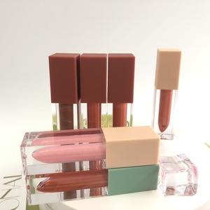 Giá rẻ Glossy Nude Lipgloss Nhà cung cấp màu hồng trắng Wand Lip Gloss ống không có logo OEM trang điểm cho đôi môi - Product Image 4