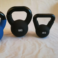 Kettlebell en fonte recouvert de néoprène, revêtement poudré, coloré, pour la compétition, vente en gros d'usine