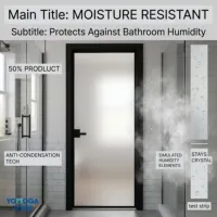Porte de salle de bain en alliage d'aluminium, verre trempé 6-8 mm, portes de douche pivotantes en fibre de verre, garantie 5 ans, finition sur mesure pour cuisine