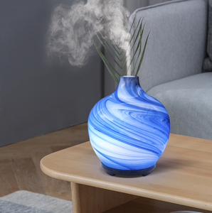 2021 Luxury ART GLASS decoración del hogar eléctrico MINI humidificador de aire portátil difusor de Aroma de aceite esencial - Product Image 2