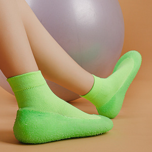Non-Slip Yoga <b>Socks</b> Thin Ankle Knitted Spandex <b>Polyester</b> Anti-Slip Indoor Exercise Fitness Gym Training <b>Socks</b> - Product Image 1