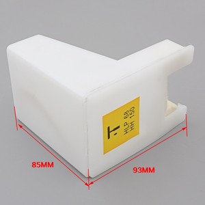 Boîte de récupération d'huile en forme de L Schindler HLP68 85x93mm pour rail de guidage de contrepoids de cabine d'ascenseur avec feutre - Product Image 1