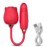 Henghao Wasserdichter Teleskop-Saugvibrator mit G-Punkt-Stimulation für Frauen, Sexspielzeug für Erwachsene