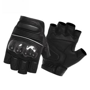 Autres accessoires pour moto, gants de moto respirants pour l'été, demi-doigts, avec protection en fibre de carbone pour la course - Product Image 3