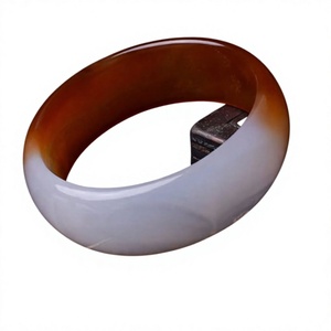 Classic <b>Jade</b> Best Quality Resin <b>Bangles</b> Fancy Unisex Fashion Jewelry Brown And White Color <b>Bangle</b> Stylish Trendy Wedding Woman - Product Image 4