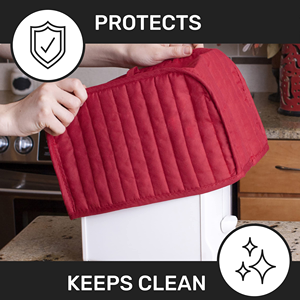 Quilted Appliance Protector for Top <b>Bread</b> Ovens Dust & Stain Resistant <b>Toaster</b> Cover - Product Image 6