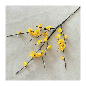 Fleur de prunier artificielle Suzume II, 96 cm de haut, arrangement au sol, décoration de mariage et de maison, rouge, rose, blanc, jaune - Product Image 5