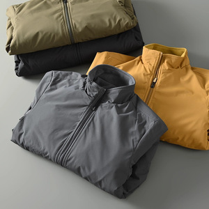 Giacca a Vento Reversibile PASUXI con Logo Personalizzato, Giacca <span class=keywords><strong>Invernale</strong></span> in Pile Impermeabile e Calda, <span class=keywords><strong>Abbigliamento</strong></span> <span class=keywords><strong>Casual</strong></span> da Esterno Antivento - Product Image 5