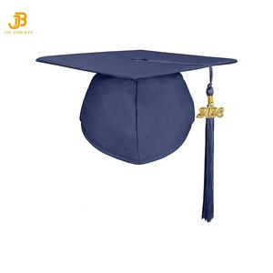 Toga y Birrete de Graduación de Lujo en Tela Mate de Poliéster Azul Marino para Escuela, con Impresión Personalizada y Bordado de LOGO, Túnica de Licenciatura - Product Image 3