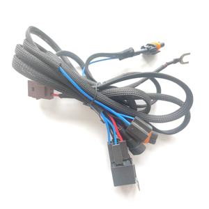 Universelles 1 bis 2 LED-Licht leisten kabel 40A 12-V-Schaltrelais Auto Work Driving Nebels chein werfer Kabelbaum für Geländewagen - Product Image 4