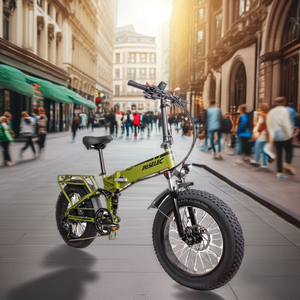<span class=keywords><strong>Bicicleta</strong></span> plegable eléctrica, neumáticos gruesos de 20 pulgadas, 48V, marco delantero de aleación de aluminio, batería de litio, buje trasero, <span class=keywords><strong>amortiguadores</strong></span> - Product Image 1