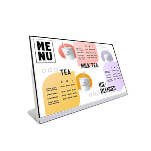 หน้าจอแสดงเมนูอิเล็กทรอนิกส์ LCD ระบบแอนดรอยด์ ขนาด 21.5-27 นิ้ว สำหรับร้านกาแฟ <span class=keywords><strong>KFC</strong></span> ในร่ม ร้านอาหาร ร้านขายชานม และร้านค้าปลีก ใช้เป็นป้ายดิจิทัล - Product Image 1