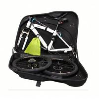 Sac de cadre de vélo de voyage de luxe personnalisé avec roulettes, noir, en EVA, pour vélo de route, portable avec fermeture éclair