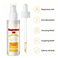 Aide respiratoire pour volailles : Complément pour poulets aux fruits, absorption rapide pour les éternuements, la toux et le soulagement nasal, sûr pour toutes les aves.