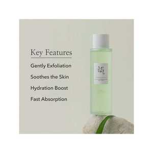 Tonique rafraîchissant à la prune verte AHA BHA exfoliant pour peaux sèches, normales et mixtes - Product Image 3