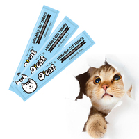 O'cat Bâton de collation pour chat Poulet Thon Nourriture crémeuse Snacks liquides pour chat Friandises humides pour chats