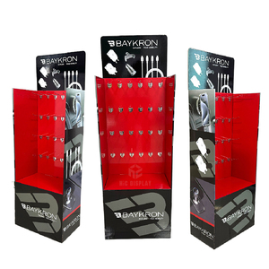 Các tông sàn móc hiển thị giá carton móc <span class=keywords><strong>PEG</strong></span> hộp hiển thị siêu thị POS <span class=keywords><strong>Pop</strong></span> giấy các tông hiển thị đứng với móc - Product Image 1
