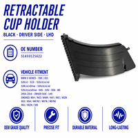 Support de rangement côté conducteur E60 noir 51459125622 pour BMW E60 2004-2010, pièce de rechange pour console intérieure de véhicule