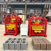 Machine à briques de ciment entièrement automatique de type 4-35, machine à former des blocs de pavage utilisée sur les chantiers de construction résidentielle