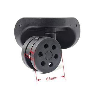 Roues de remplacement pour valise 65 mm avec roulement à billes et boîtier de roue pour réparer les roues de valise - Product Image 5