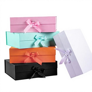 2025 New Pulida Aseptic Logo Printing Paperboard Magnetic <b>Foldable</b> Ribbon Magnets Gift <b>Box</b> Garment Apparel Clothing Packaging - Product Image 3