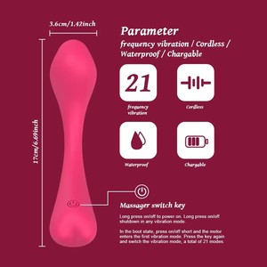 Vibratore Punto G Flessibile in Silicone, Potente Stimolatore Clitorideo, Massaggiatore Personale per Masturbazione Femminile, Giocattolo Sessuale - Product Image 2