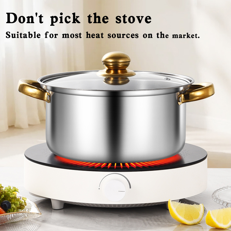 Yuedisi Wholesale 10PCS Cooking Pot Set Professional Restaurant Stainless Steel Modern Cookware Sets with Anti-Slip Handle · image 5