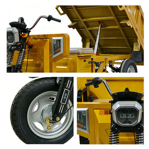 Tricycle électrique motorisé à trois roues, fabriqué en usine, <span class=keywords><strong>pour</strong></span> le transport de marchandises ou de passagers, avec benne basculante automatique. - Product Image 3