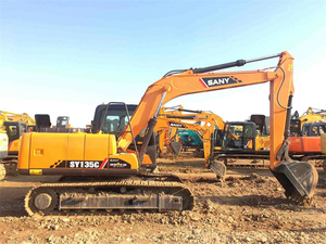 Lower Price Used Sany SY135 Crawler Excavator 2022 <b>Model</b> Diesel <b>Engine</b> 13 TON PLC Pump - Product Image 2